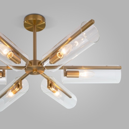 Потолочная люстра Eurosvet Trompeta 70144/6 латунь