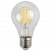Лампа светодиодная филаментная ЭРА E27 9W 4000K прозрачная F-LED A60-9W-840-E27