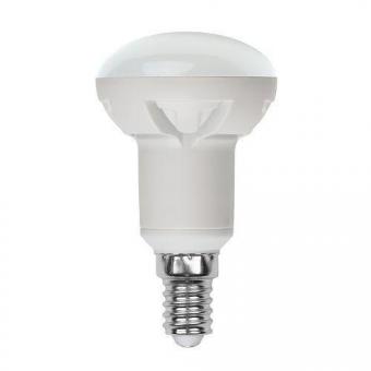Лампа светодиодная диммируемая Uniel E14 6W 3000K рефлектор матовая LED-R50-6W/WW/E14/FR/DIM 08706