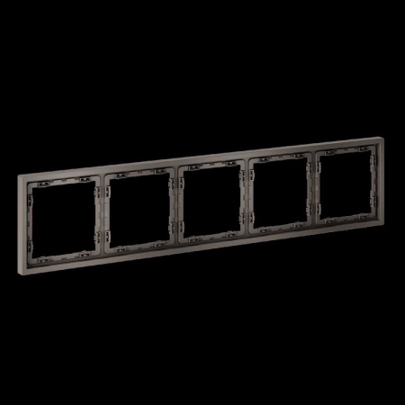 Рамка пластиковая S70 на 5 пост, (капучино) Voltum VLS100514