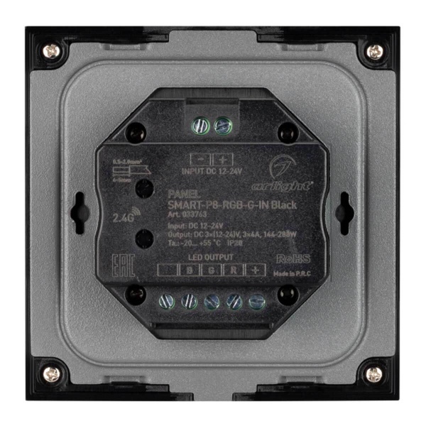 Панель управления Arlight Smart-P8-RGB-G-IN Black 033763
