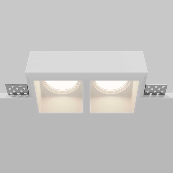 Встраиваемый светильник Maytoni Technical Downlight Gyps Modern DL131-GU10-02-W