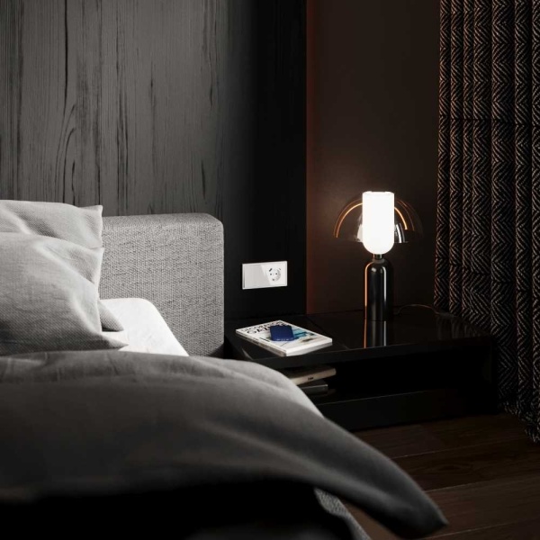 Перекрестный переключатель встраиваемый S70 двухклавишный 10А, (белый глянцевый) Voltum VLS020501