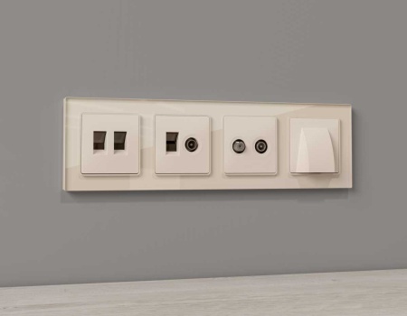 Лицевая панель AMBRELLA VOLT ALFA AP3333