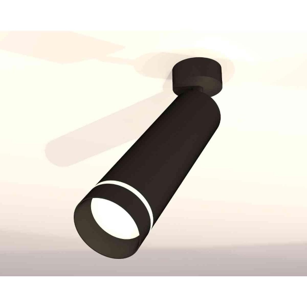 Комплект накладного светильника Ambrella light Techno Spot XM6356003 SBK/FR черный песок/белый матовый (A2210, C6356, N6229)