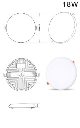 Встраиваемый светодиодный светильник Zortes CLOUD ZRS.57793.18