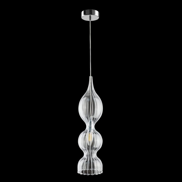 Подвесной светильник Crystal Lux Iris SP1 B Transparent