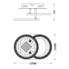Потолочная светодиодная люстра Escada Mira 10214/2LED Потолочная светодиодная люстра Escada Mira 10214/2LED