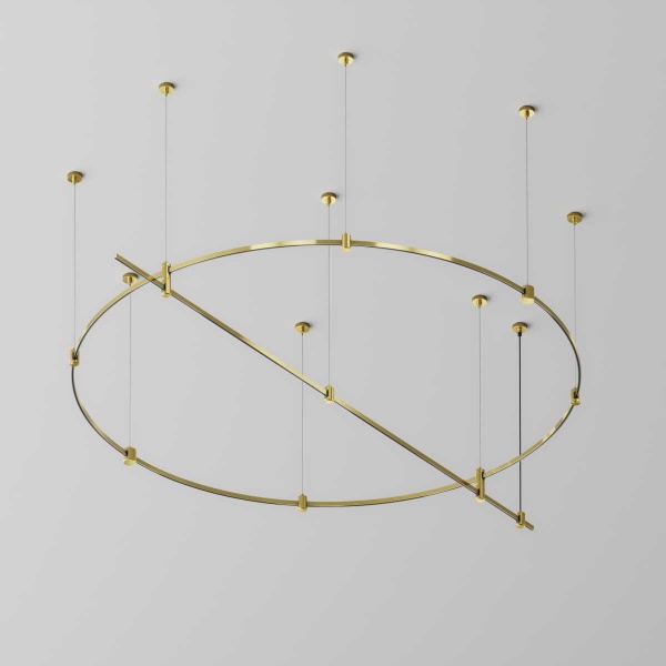 Шинопровод круглый из полукругов 1500мм Maytoni Technical FLARITY Busbar trunkings Flarity TRX154-2SR-D1500-BS