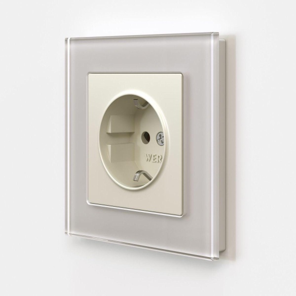Розетка с заземлением и шторками Werkel айвори матовый W1171162 4690389184741 Розетка с заземлением и шторками Werkel айвори матовый W1171162 4690389184741