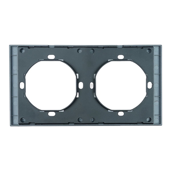 Рамка 2-местная, Stekker Мия, PFR00-3002-05, черный бархат 50462