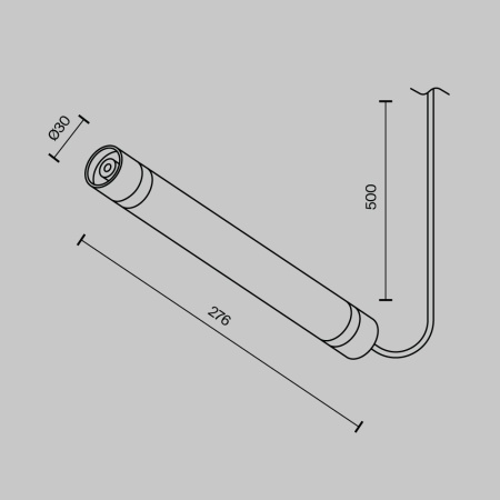 Аксессуар Maytoni Technical CA011-L300-100W-B