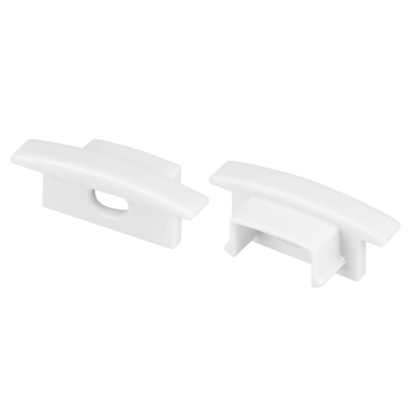Заглушка Arlight 2 шт. LINE-2308-F с отверстием WHITE 044238