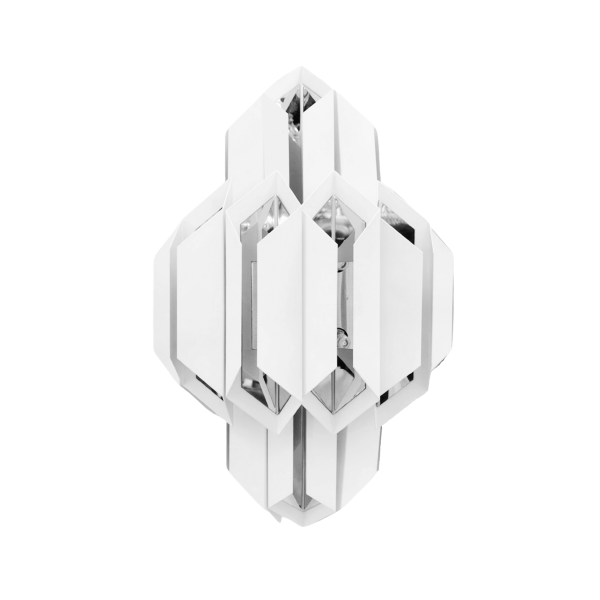 Настенный светильник Lumina Deco Piramid LDW 6021-2 WT+CHR
