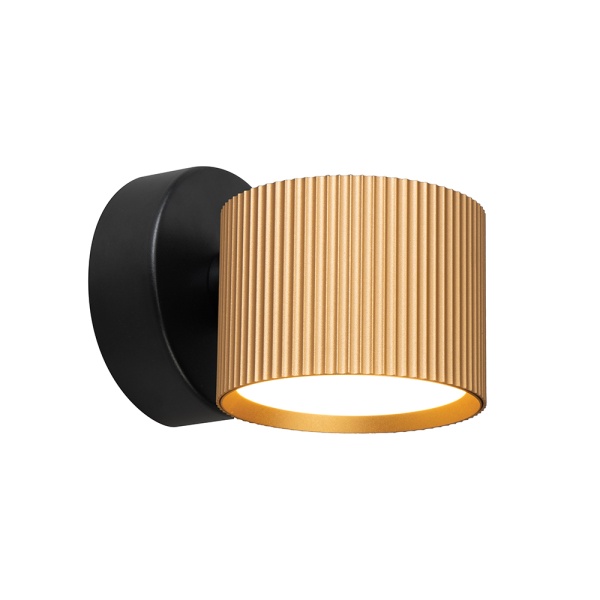 Светильник  настенный Feron HL4580 ARIA 12W, 230V,GX53, золото+черный IP20 Светильник  настенный Feron HL4580 ARIA 12W, 230V,GX53, золото+черный IP20