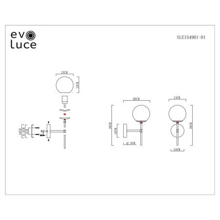 Бра Evoluce Lacotta SLE154901-01