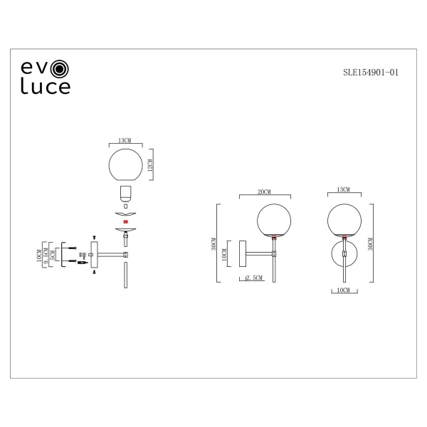 Бра Evoluce Lacotta SLE154901-01