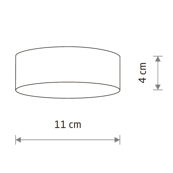 Потолочный cветильник Nowodvorski Lid Round Led Black 10415