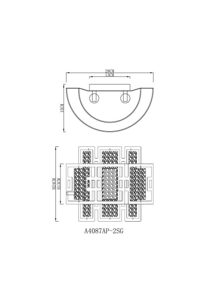 Настенный светильник Arte Lamp Blake A4087AP-2SG