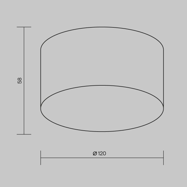 Уличный потолочный светодиодный светильник Maytoni Outdoor Zon IP O430CL-L15B4K