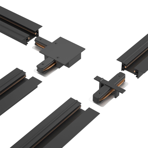 Шинопровод встраиваемый однофазный Crystal Lux CLT 0.121 01 L2000 BL
