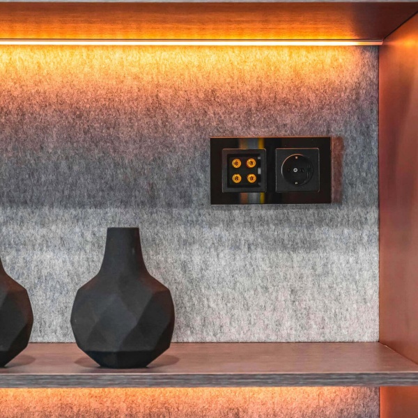 Акустическая розетка Werkel черный матовый W1185008 4690389157059 Акустическая розетка Werkel черный матовый W1185008 4690389157059