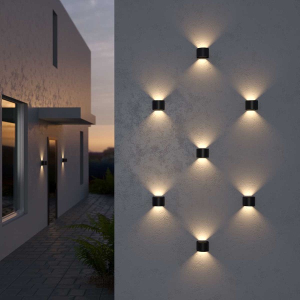 Уличный настенный светодиодный светильник Elektrostandard 1518 Techno LED Blade черный a038828