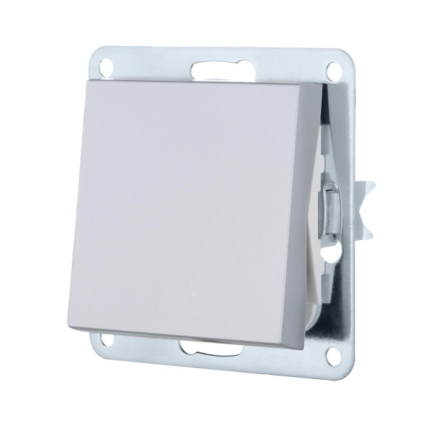 Переключатель LK Studio 1-кл., на 2 направления (схема 6) 16 A, 250 B (серебристый металлик) LK80 840303-1