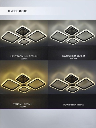 Потолочная светодиодная люстра Seven Fires Makena SF5009/4C-BK