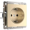 Розетка с заземлением Werkel шампань W1171011 4690389157363
