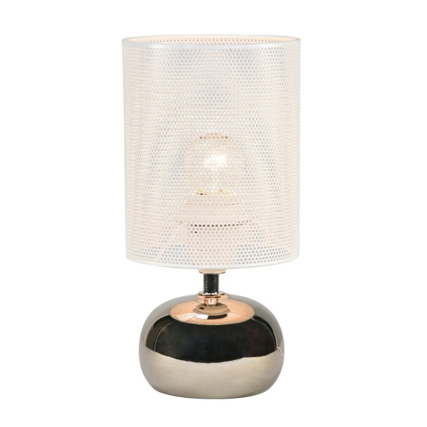 Настольная лампа Uniel UML-B307 E14 Silver/White UL-00012423