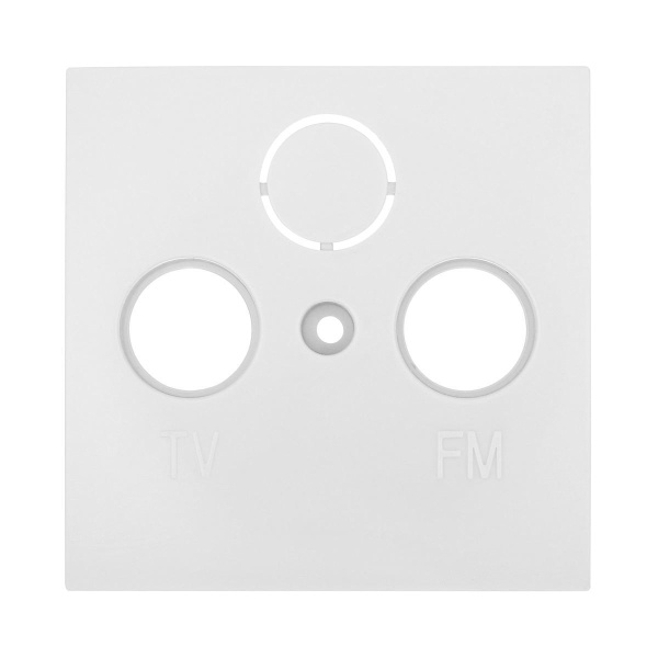 Накладка LK Studio розетки TV+FM+SAT, 2(3) отверстия (белый) LK60 865204-1