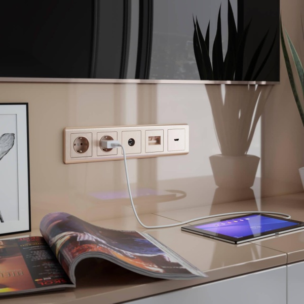 Розетка с заземлением и шторками Werkel шампань рифленый W1171110 4690389159756 Розетка с заземлением и шторками Werkel шампань рифленый W1171110 4690389159756