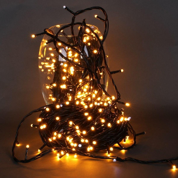 Cветодиодная гирлянда Sneha нить 230V желтый A-047R YL FLASH