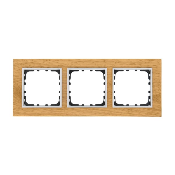 Рамка LK Studio 3-постовая из натурального светлого дерева (дуб) LK60 864355-1