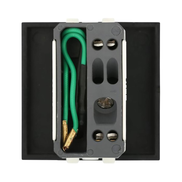 Выключатель LK Studio с индикатором 45х45мм (схема 1L) 16 A, 250 B (черный бархат) LK45 850908-1