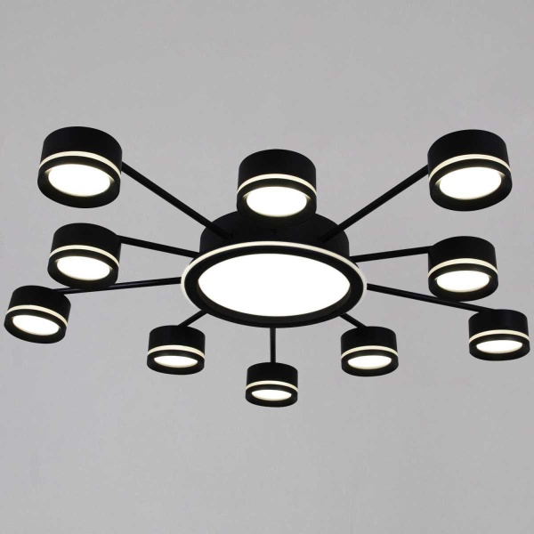 Потолочная люстра Reluce 20590-0.3-5+5+1 Black