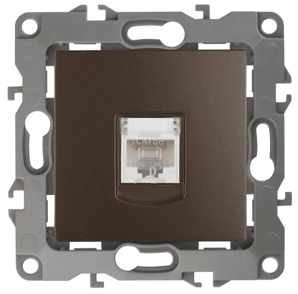 Розетка информационная RJ45 ЭРА 12 12-3107-13 Б0019351 Розетка информационная RJ45 ЭРА 12 12-3107-13 Б0019351