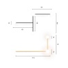 Настенный светильник Imperium Loft Lines 4 Black 189565-26