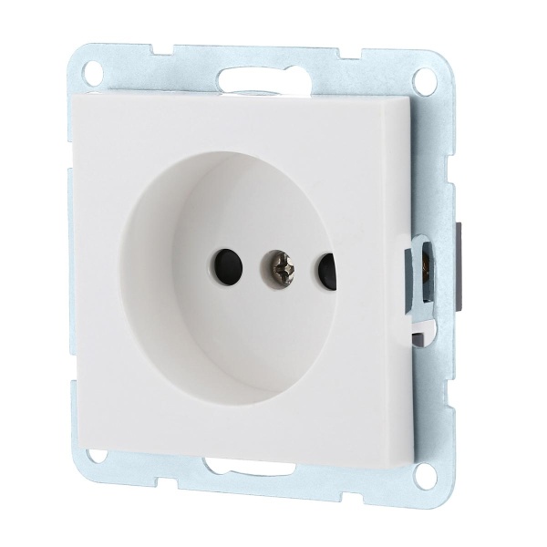 Розетка LK Studio без з/к, со шторками (белый) LK80 843304-1