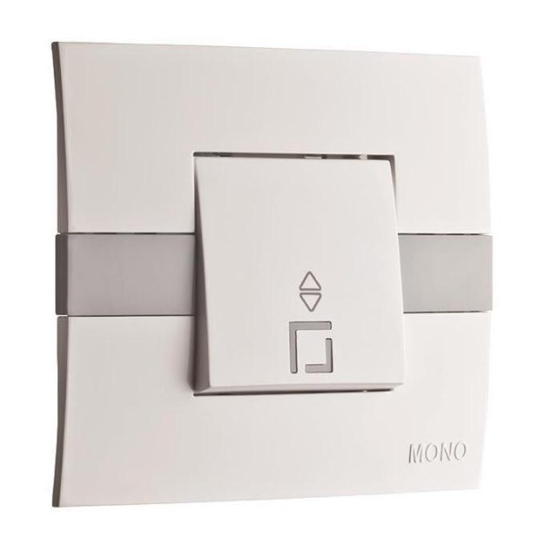 Выключатель Mono Electric Eсо одноклавишный перекресный белый 101-010101-112 Выключатель Mono Electric Eсо одноклавишный перекресный белый 101-010101-112