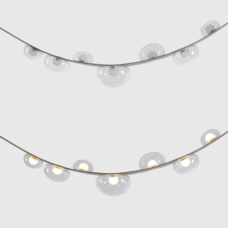 Подвесной светильник Crystal Lux BOSQUE SP7 L3000 GREY/TRANSPARENT