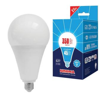 Лампа LED сверхмощная (UL-00005611) Volpe E27 45W (350W) 4000K матовая LED-A120-45W/4000K/E27/FR/NR
