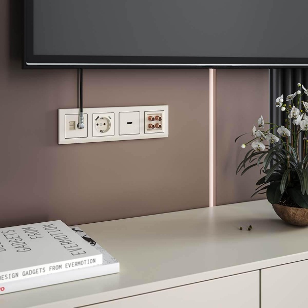 Розетка Werkel с быстрой зарядкой USB Type A+С слоновая кость W1171703 4690389176425 Розетка Werkel с быстрой зарядкой USB Type A+С слоновая кость W1171703 4690389176425