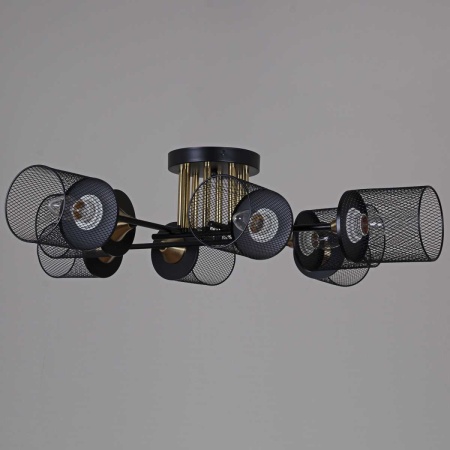 Потолочная люстра Reluce 38460-0.3-08 BK+COPPER