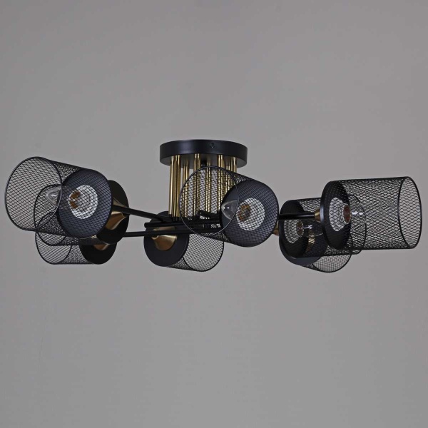 Потолочная люстра Reluce 38460-0.3-08 BK+COPPER