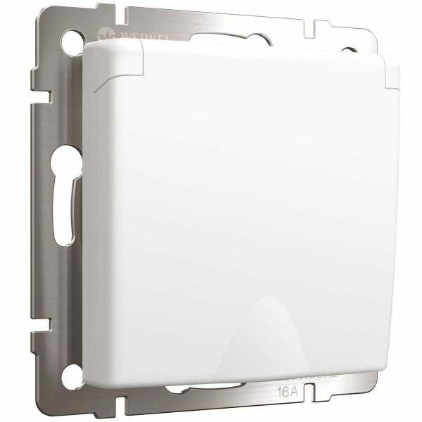 Розетка влагозащищенная с заземлением с защитной крышкой и шторками Werkel белый матовый W1171261 4690389184758 Розетка влагозащищенная с заземлением с защитной крышкой и шторками Werkel белый матовый W1171261 4690389184758