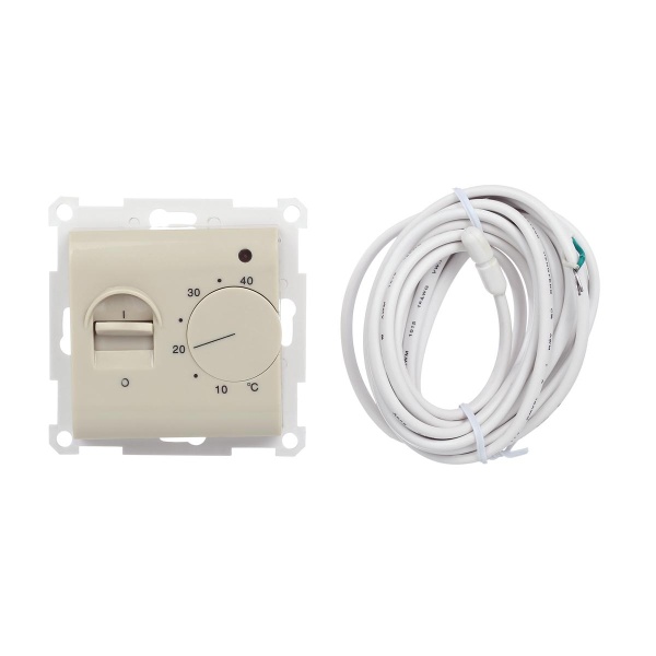 Терморегулятор LK Studio теплого пола в комплекте с сенсором (бежевый), LK60, LK80 867601-1 Терморегулятор LK Studio теплого пола в комплекте с сенсором (бежевый), LK60, LK80 867601-1