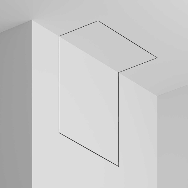 Шинопровод 2м Exility X встраиваемый под ГКЛ 12,5мм Maytoni Technical EXILITY X Busbar trunkings Exility X TRX239-422.12B