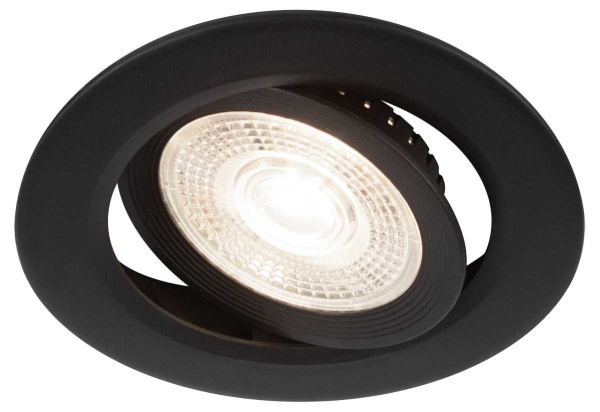 Светильник светодиодный встраиваемый ЭРА KL LED 25A-5 4K BK 5Вт 4000К круглый поворотный черный Б0068180